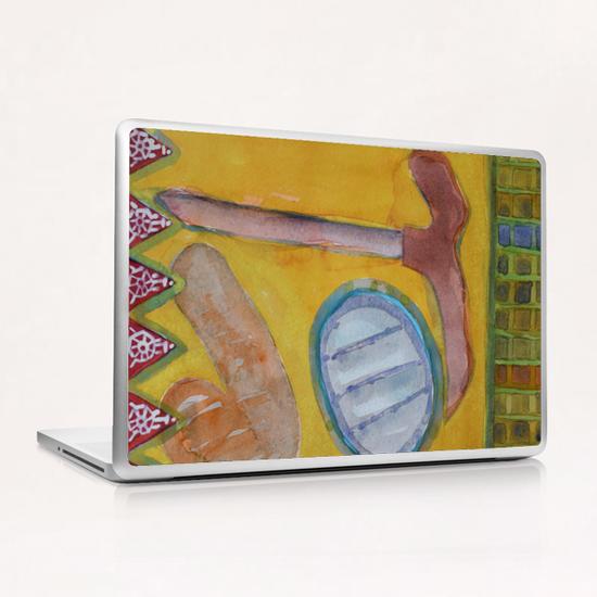 Still Life with Hammer on Yellow  Laptop & iPad Skin by Heidi Capitaine