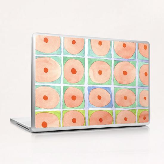 Simple Pink Circles Pattern  Laptop & iPad Skin by Heidi Capitaine