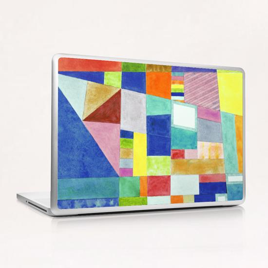 Colorful Abstract with Slantings and Windows  Laptop & iPad Skin by Heidi Capitaine