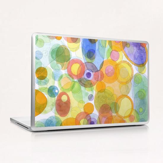 Vividly interacting Circles Ovals and Free Shapes Laptop & iPad Skin by Heidi Capitaine