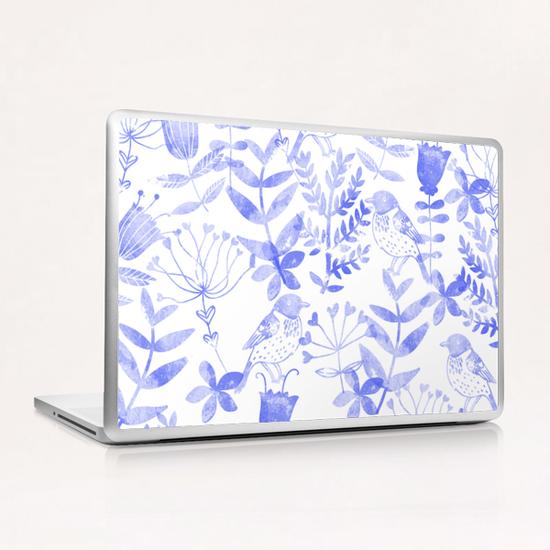 ABSTRACT FLORAL AND BIRDS X 0.2 Laptop & iPad Skin by Amir Faysal