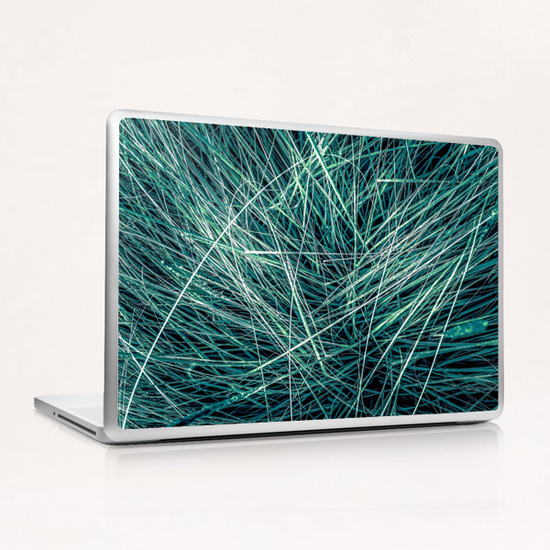 green grass texture abstract background Laptop & iPad Skin by Timmy333