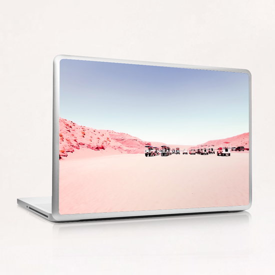 sand desert with blue sky at Antelope Canyon, USA Laptop & iPad Skin by Timmy333