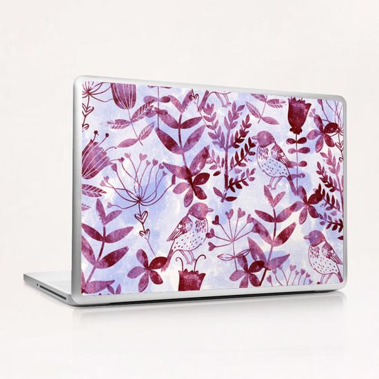 Watercolor Floral and Birds II Laptop & iPad Skin by Amir Faysal