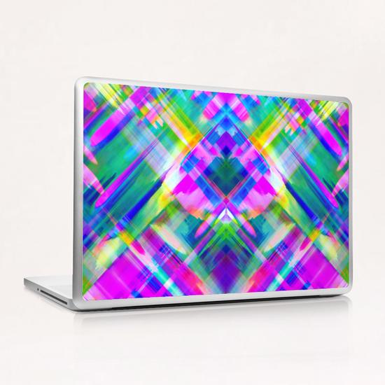 Colorful digital art splashing G469 Laptop & iPad Skin by MedusArt