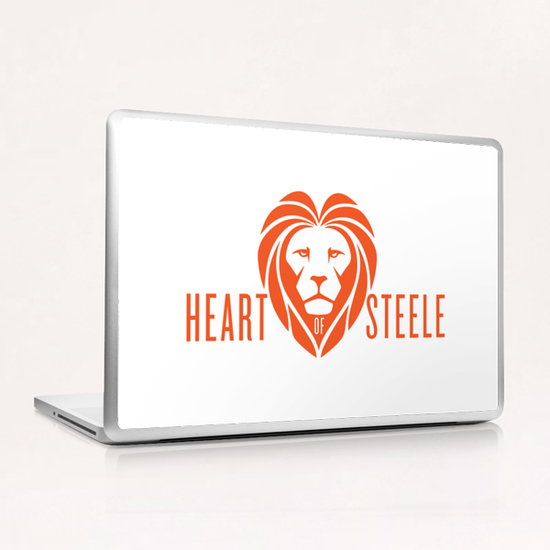 Heart of Steele (Orange) Laptop & iPad Skin by bthwing