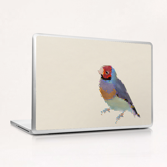 Red Head Bird Laptop & iPad Skin by Alex Xela