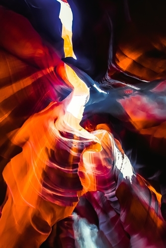 Sandstone abstract background at Antelope Canyon, Arizona, USA Mural by Timmy333