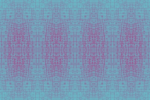 graphic design geometric symmetry square line pattern art abstract background in pink blue Mural by Timmy333