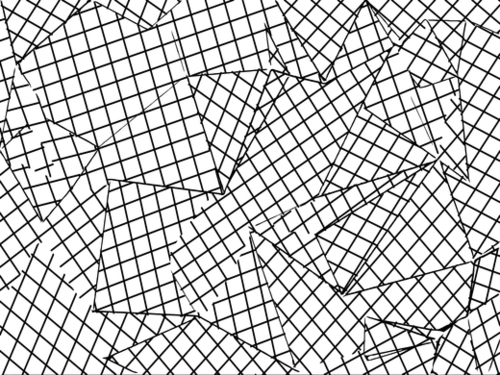 geometric square pattern abstract background in black and white Mural by Timmy333