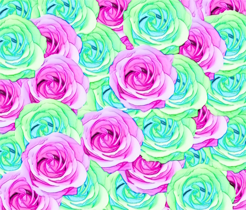 blooming rose texture pattern abstract background in pink and green Mural by Timmy333