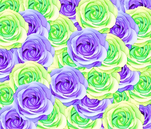 purple rose and green rose pattern abstract background Mural by Timmy333
