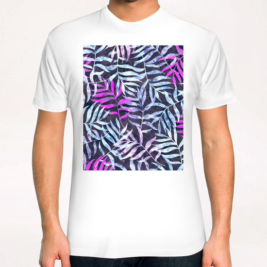 Watercolor Tropical Palm Leaves #2 T-Shirt by Amir Faysal