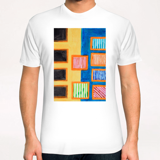 Abstract Beach Impressions T-Shirt by Heidi Capitaine