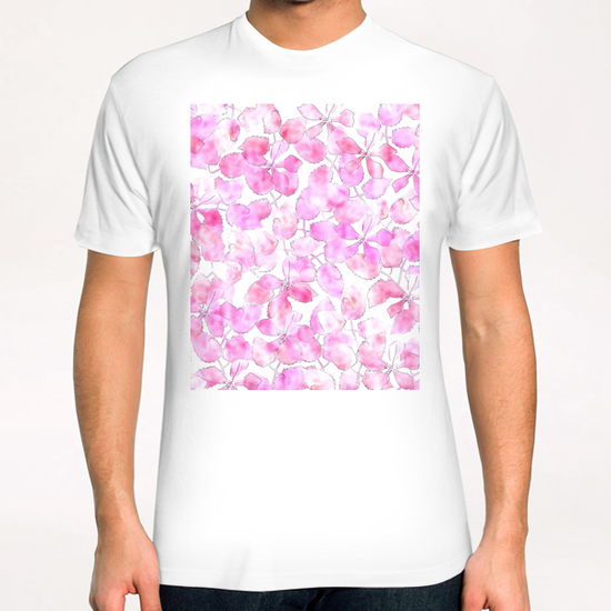 Watercolor Floral X 0.1 T-Shirt by Amir Faysal