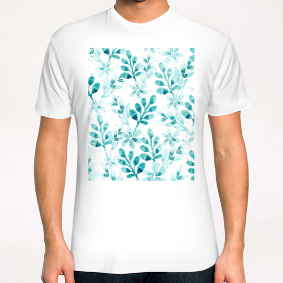 Watercolor Floral X 0.9 T-Shirt by Amir Faysal