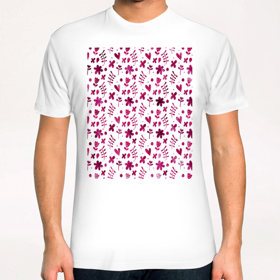 LOVELY FLORAL PATTERN X 0.6 T-Shirt by Amir Faysal